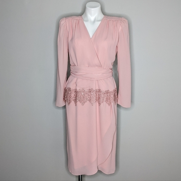 NWT Vintage After Dark pink lace dress 9/10 - Picture 1 of 12